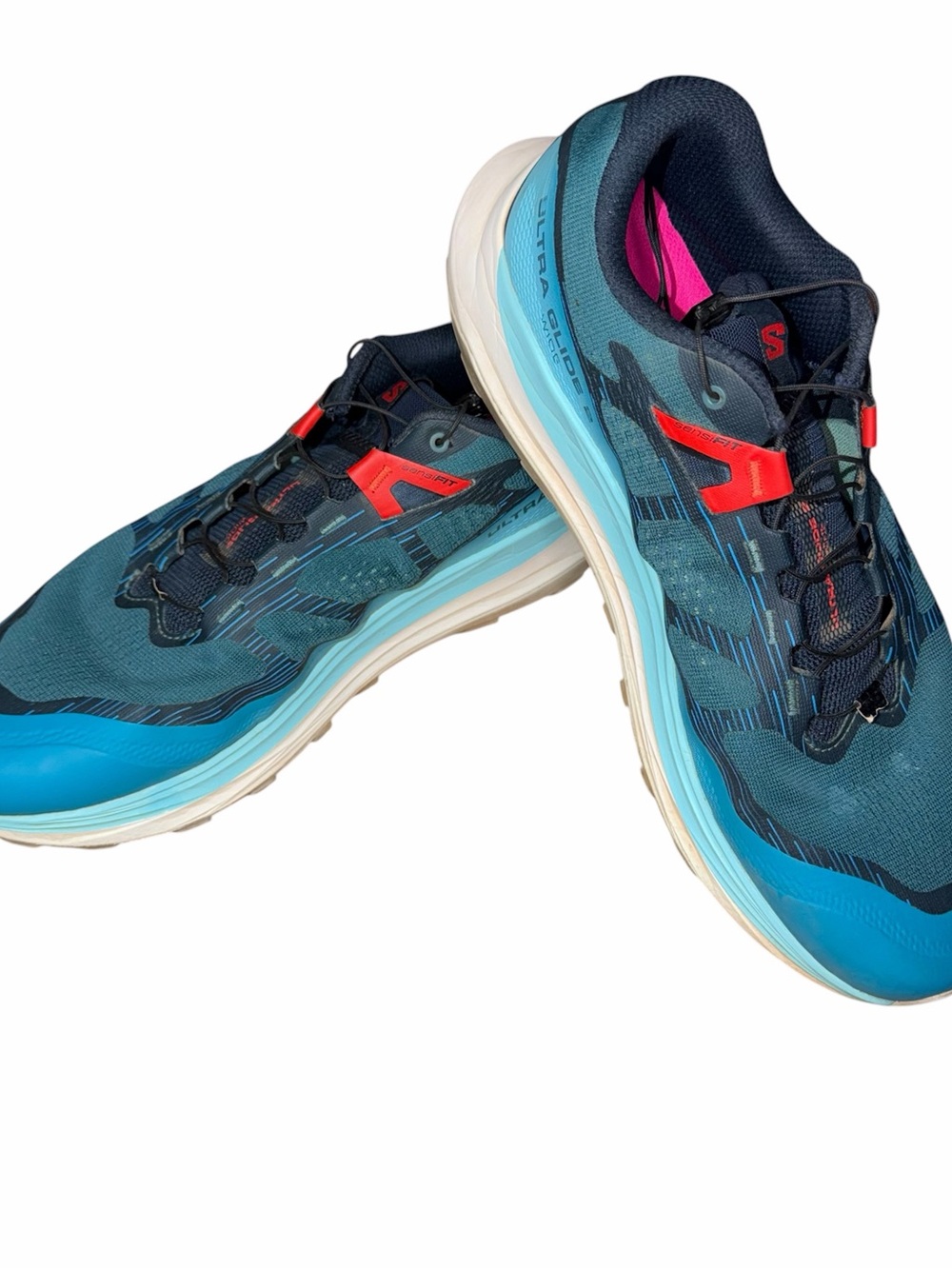 Salomon Ultra Glide 2 Wide Ortholite Trail Running Shoes Men’s Size 12 Blue
